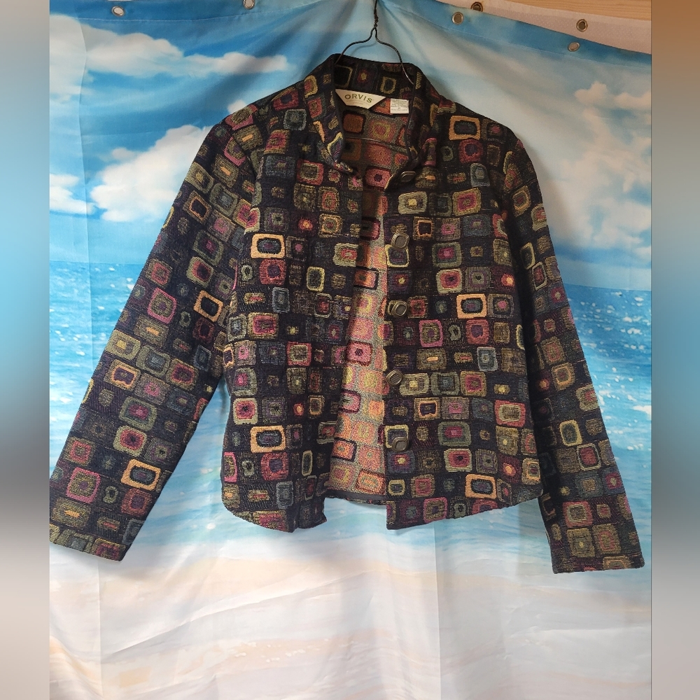Orvis Ladies Chenille Blazer Size Medium